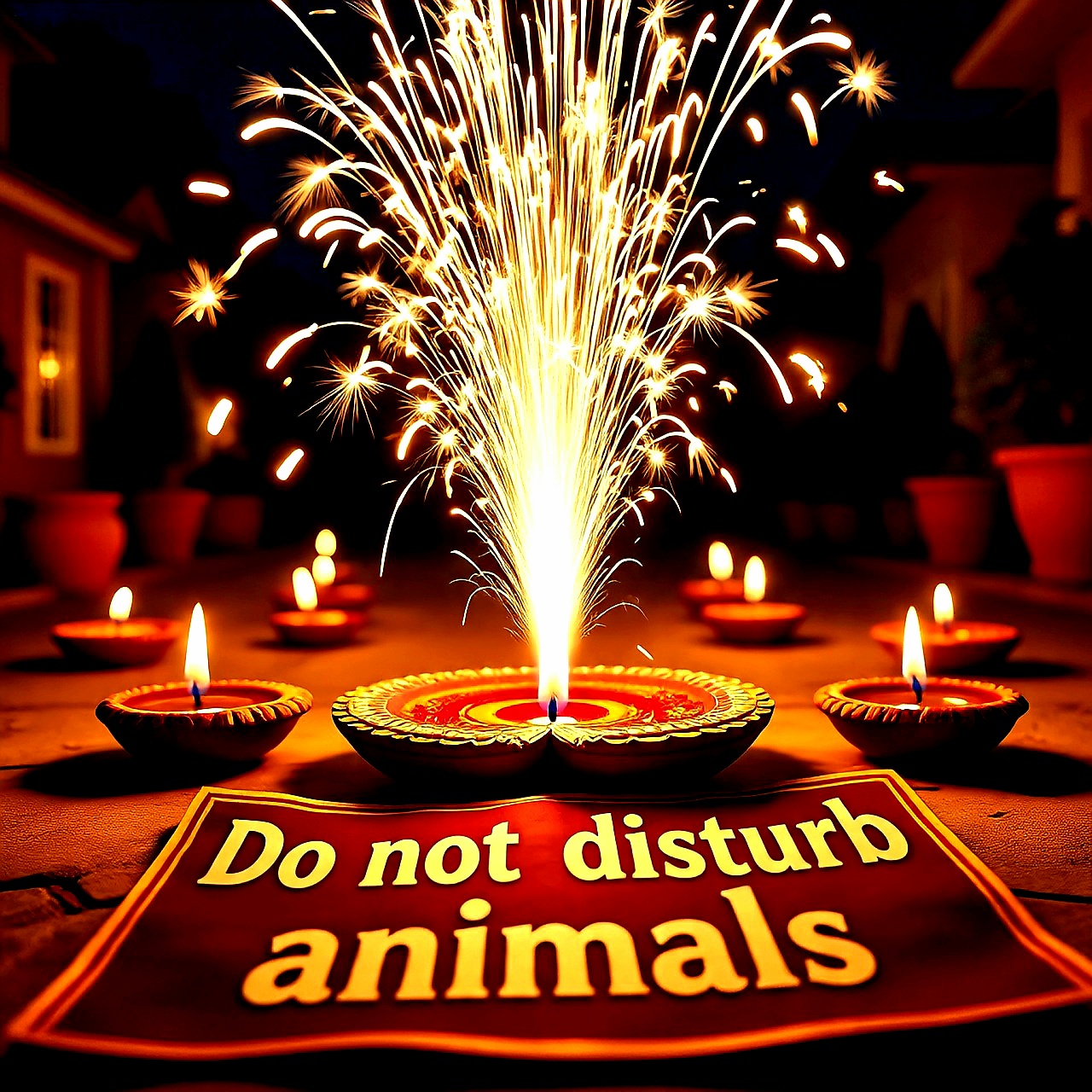 festival of lights: Diwali - don't disturb animals - my tech flip