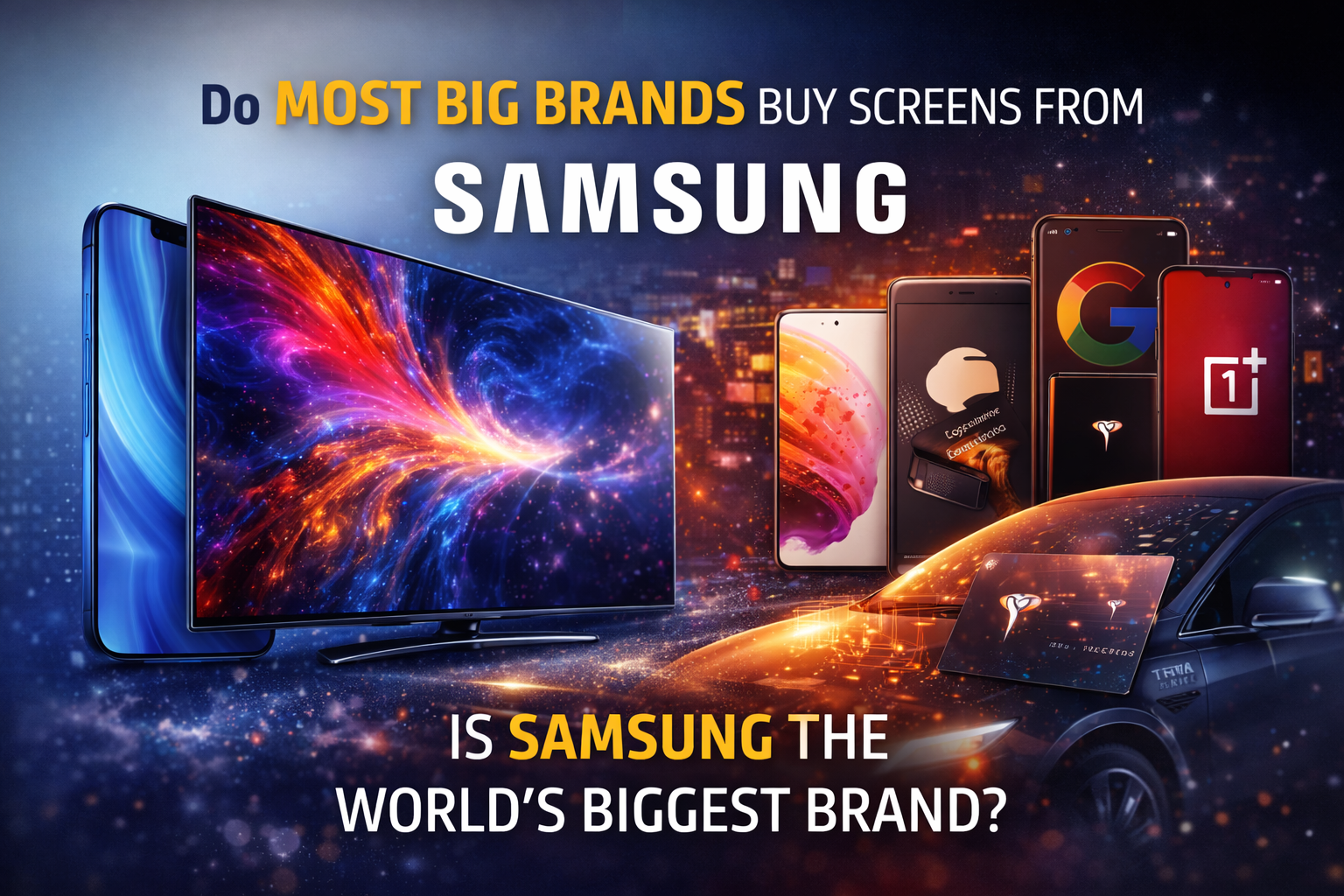 Do Most Big Brands Buy Displays from Samsung 😲 - my tech flip